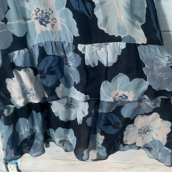 Reformation Odessa Floral Blue Midi Dress - Picture 8 of 11